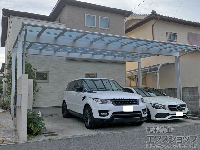 兵庫県神戸市ののカーポート エフルージュ トリプル FIRST 積雪〜20cm対応 施工例