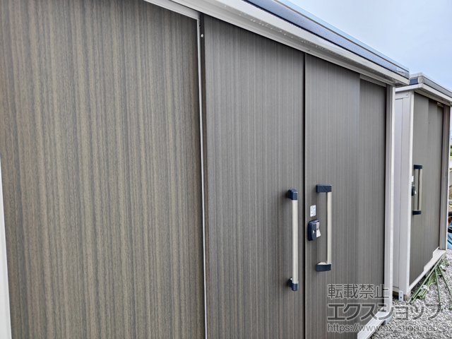 埼玉県本庄市のの物置・屋外倉庫 エルモ 積雪型 2920×1170×2121 LMDS-2911-DW 施工例