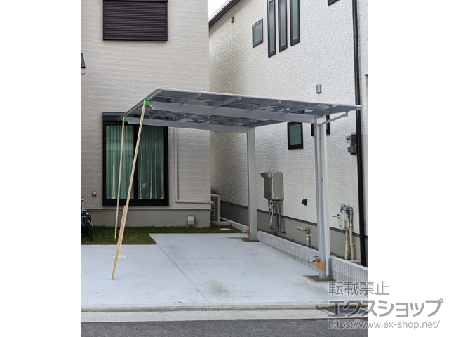 大阪府泉大津市ののカーポート ネスカF (フラットスタイル) 積雪〜20cm対応 施工例