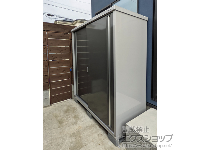 千葉県四街道市のの物置・屋外倉庫 シンプリー 一般型 1740×755×1903 MJX-177E-P-PG 施工例