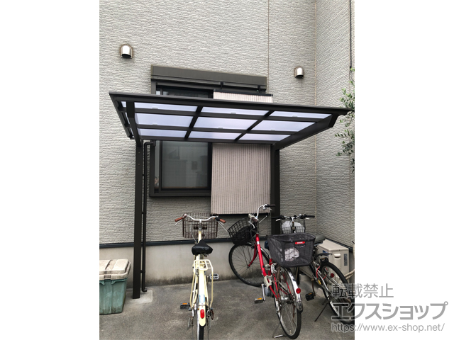 埼玉県さいたま市ののサイクルポート・駐輪場 ネスカFミニ (フラットスタイル) 積雪〜20cm対応 施工例