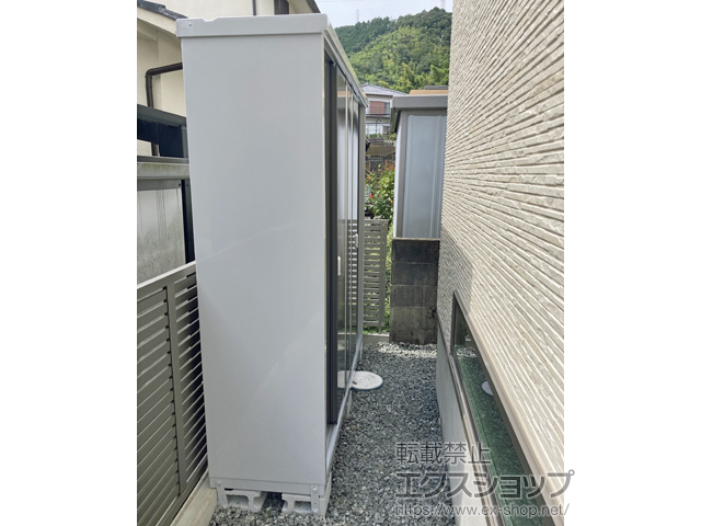 大阪府三島郡島本町のの物置・屋外倉庫 シンプリー 一般型 1940×515×1903（MJX-195EP） MJX-195EP-PG 施工例