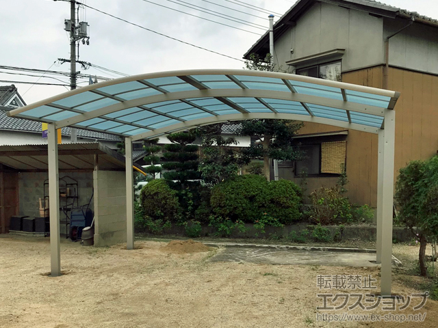 岡山県赤磐市ののカーポート レイナツインポートグラン　積雪〜20cm対応 施工例