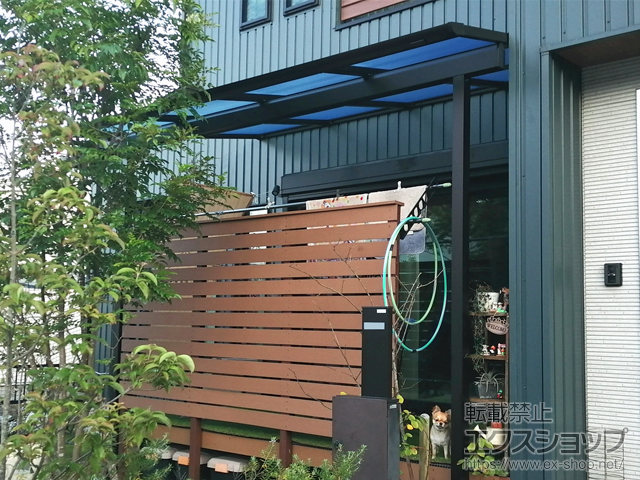 鹿児島県鹿児島市ののテラス屋根 ソラリア F型 テラスタイプ 単体 積雪〜20cm対応 施工例