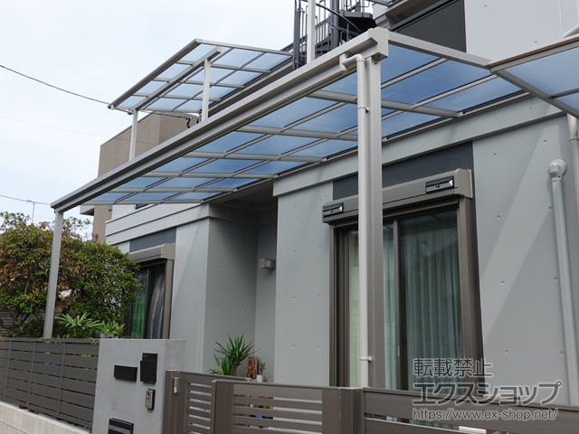 福岡県福岡市ののテラス屋根 ソラリア F型 テラスタイプ 単体 積雪〜20cm対応 施工例