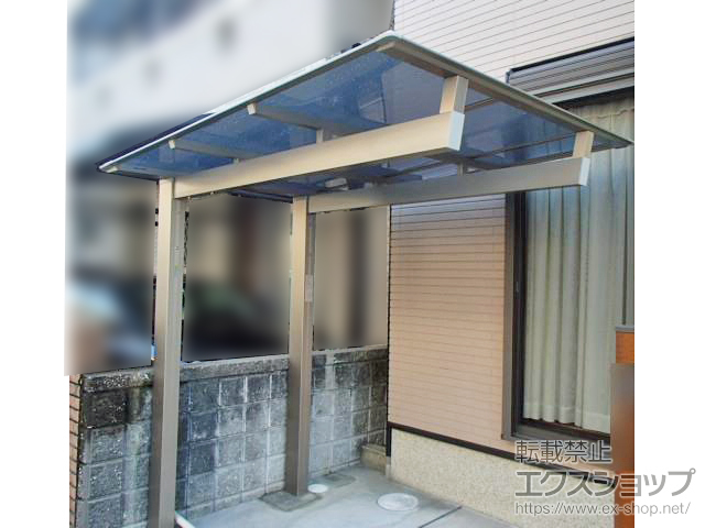 大阪府高槻市ののサイクルポート・駐輪場 ニューマイリッシュミニ 通常勾配 前上がり 積雪〜20cm対応 施工例