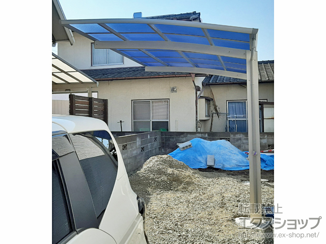 熊本県合志市ののカーポート プレシオスポート 積雪〜20cm対応 施工例