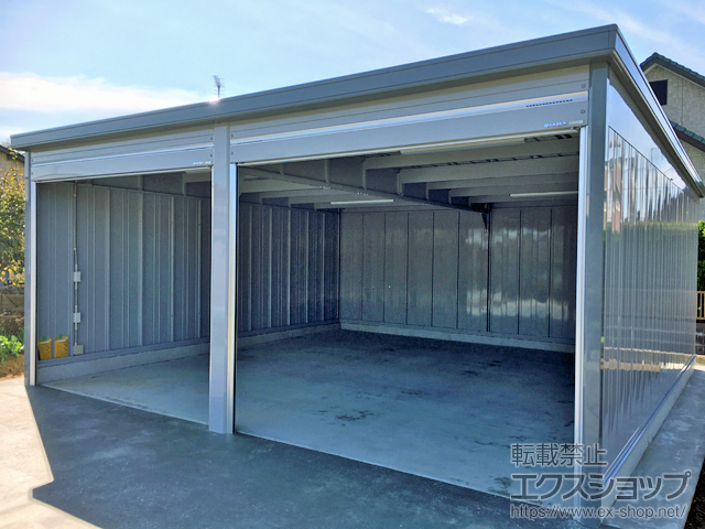 千葉県袖ケ浦市のの倉庫・ガレージ ガレーディア 一般型 6260×6275×2660 ハイルーフ GRN-3162HL-2 施工例