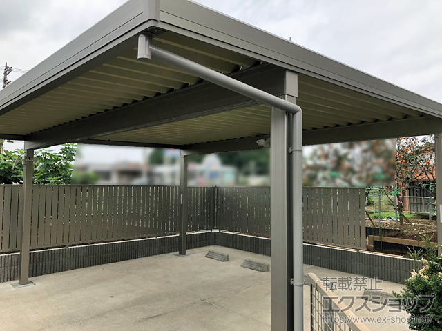 茨城県取手市ののフェンス・柵 フェンスAB TS2型 縦スリット2　フリーポールタイプ 施工例