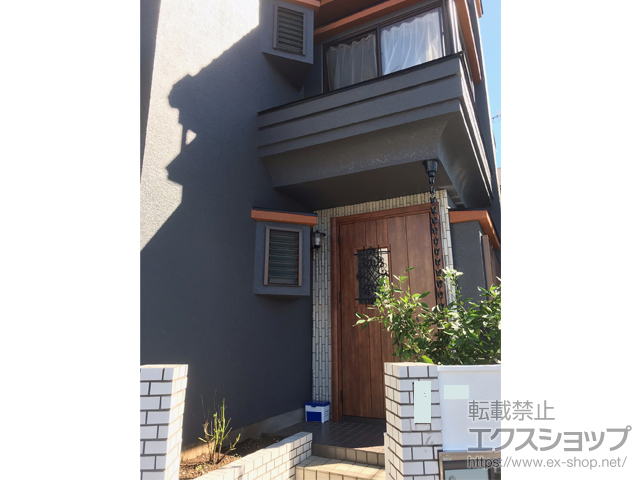 東京都西東京市のLIXIL リクシル（トステム）の玄関ドア リシェント玄関ドア3 断熱K4仕様 親子仕様(ランマ無)L D41型 ※手動仕様 施工例