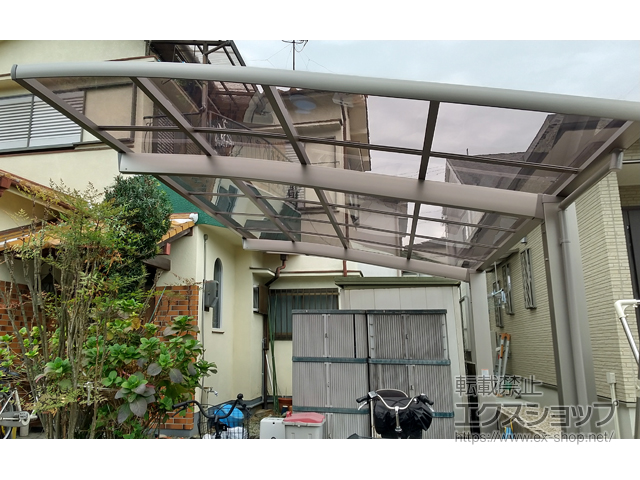 京都府八幡市ののカーポート ネスカR (ラウンドスタイル) 積雪〜20cm対応 施工例