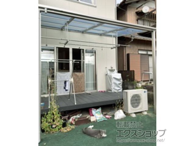 岐阜県各務原市ののテラス屋根 ソラリア F型 テラスタイプ 単体 積雪〜20cm対応 施工例