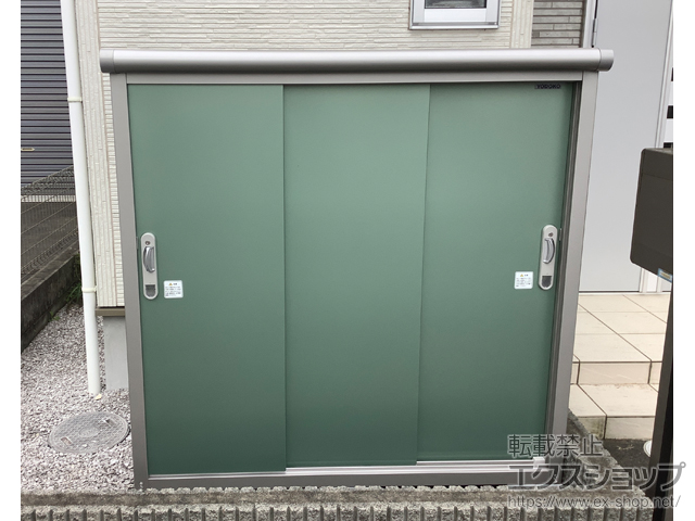 東京都八王子市のの物置・屋外倉庫 エスモ 一般型 1497×900×1501 ESE-1509E-EG 施工例