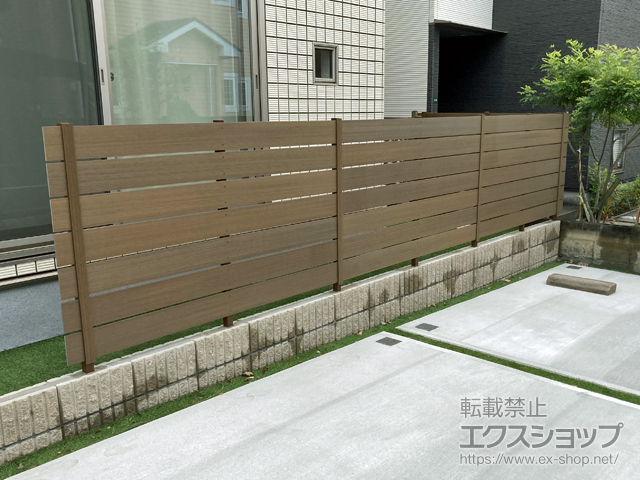 大分県大分市ののフェンス・柵 プラド/one(ワン)フェンス ジョイントあり仕様 　隙間10mm 施工例