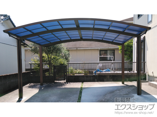 宮崎県宮崎市ののカーポート プレシオスポート ワイド 積雪〜20cm対応 施工例