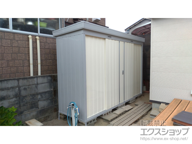 新潟県新潟市のの物置・屋外倉庫 ネクスタ 多雪型 3050×950×2075 NXN-29S-FW 施工例