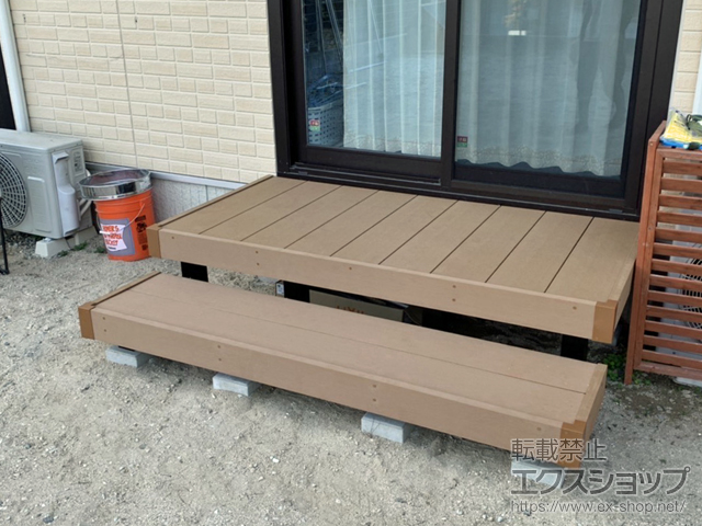 広島県廿日市市ののウッドデッキ リウッドデッキ 200 施工例