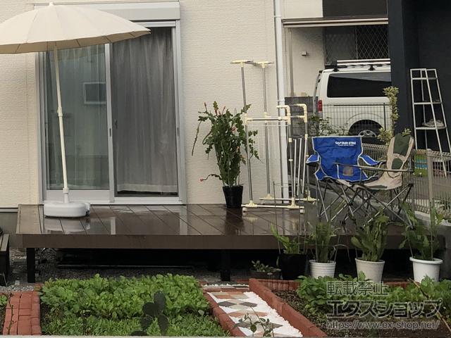 埼玉県さいたま市ののウッドデッキ リウッドデッキ 200 施工例