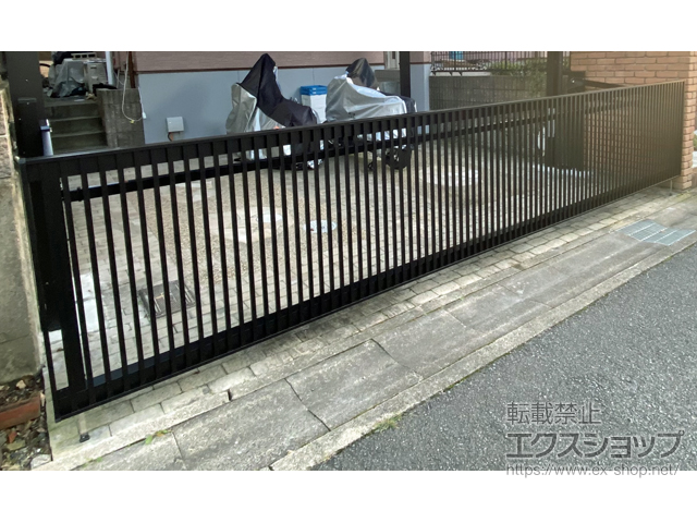 京都府京都市ののカーゲート ワイドオーバードアS2型 電動式 施工例