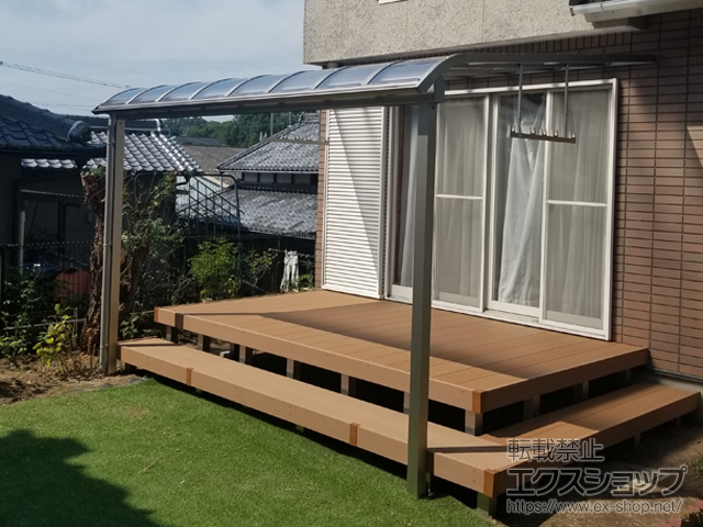 奈良県北葛城郡河合町ののテラス屋根 ソラリア R型 テラスタイプ 単体 積雪〜20cm対応 施工例