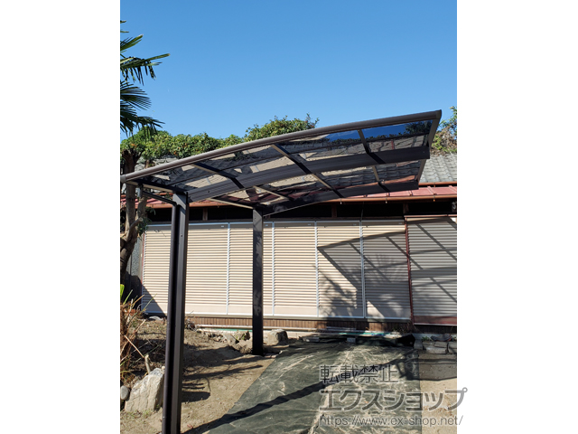 愛知県ののカーポート プレシオスポート 積雪〜20cm対応 施工例