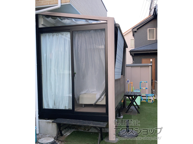 東京都日野市ののテラス囲い・サンルーム ガーデンルームGF インナーデッキ納まり 積雪〜20cm対応 施工例