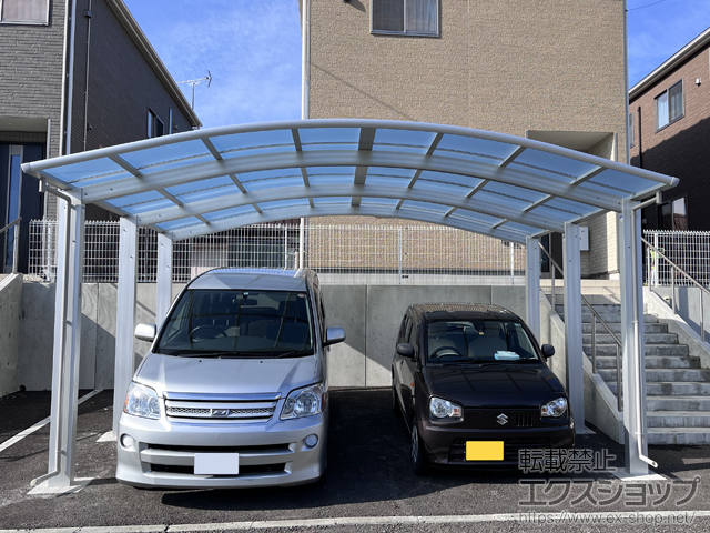 岩手県紫波郡矢巾町ののカーポート レイナツインポートグラン50 積雪50cm対応 施工例