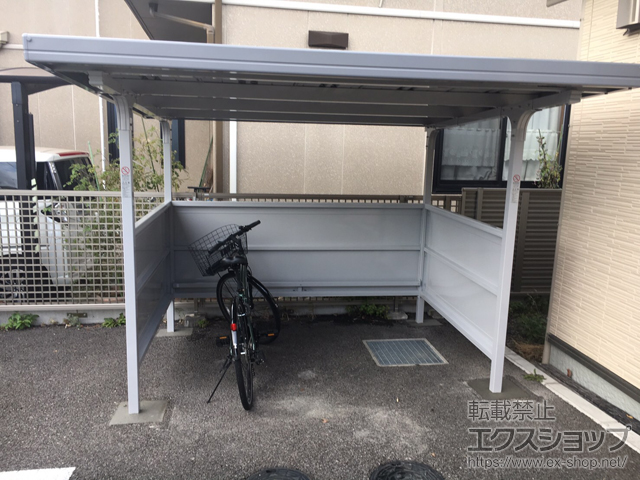長野県長野市ののサイクルポート・駐輪場 イナバ自転車置場 BFタイプ 独立タイプ 一般型 施工例