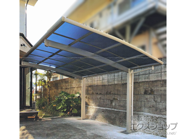 鹿児島県鹿児島市ののカーポート プレシオスポート 積雪〜20cm対応 施工例
