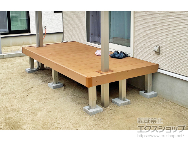 大分県中津市ののウッドデッキ リウッドデッキ 200 施工例