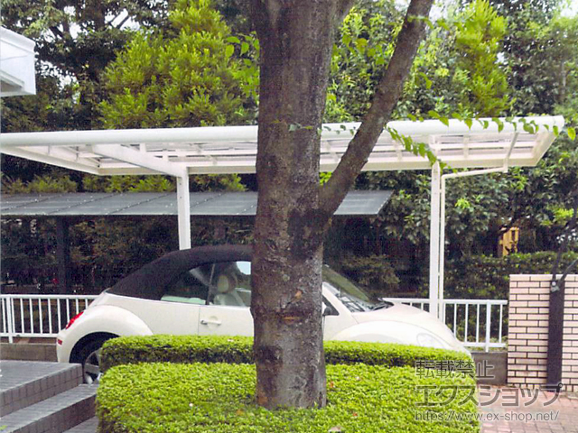 熊本県合志市ののカーポート フーゴAプラス (アーチスタイル) 積雪〜20cm対応 施工例