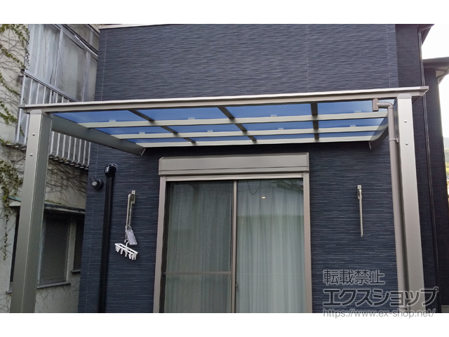 広島県呉市ののテラス屋根 フーゴF 独立テラスタイプ 単体 積雪〜20cm対応 施工例