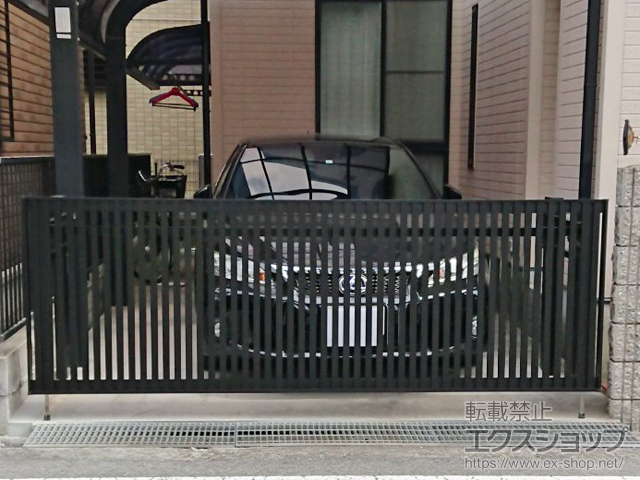 兵庫県西宮市ののカーゲート オーバードアS4型 手動式 施工例