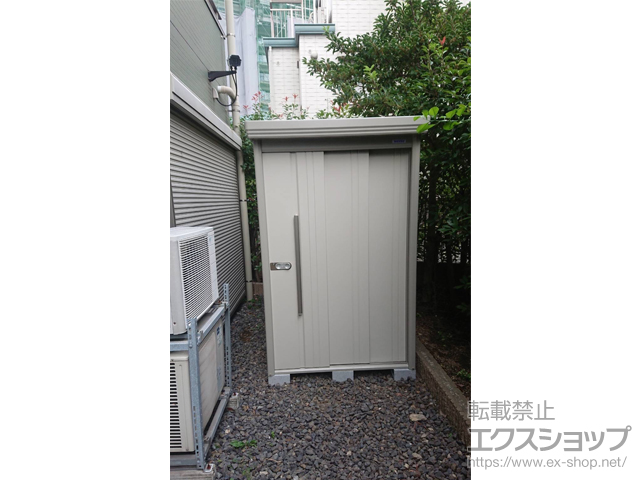 東京都葛飾区のの物置・屋外倉庫 Mr.ストックマンダンディ 一般型 1316×2290×2110 ND-1322-Y-W 施工例