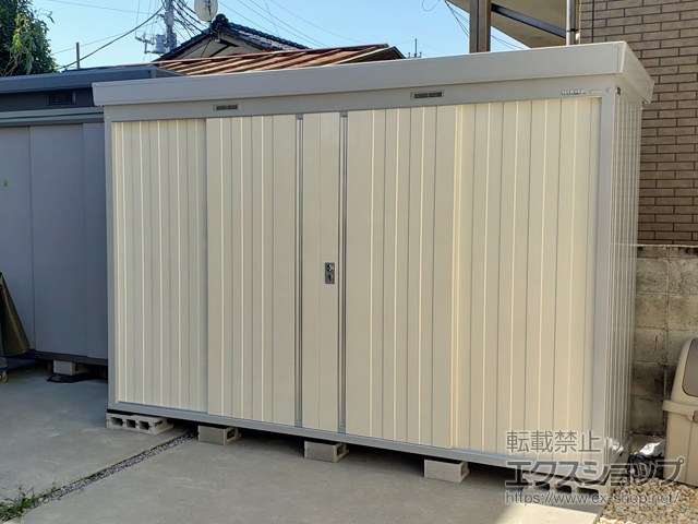 栃木県宇都宮市のの物置・屋外倉庫 ネクスタ 一般型 3050×950×2075 NXN-29S-FW 施工例