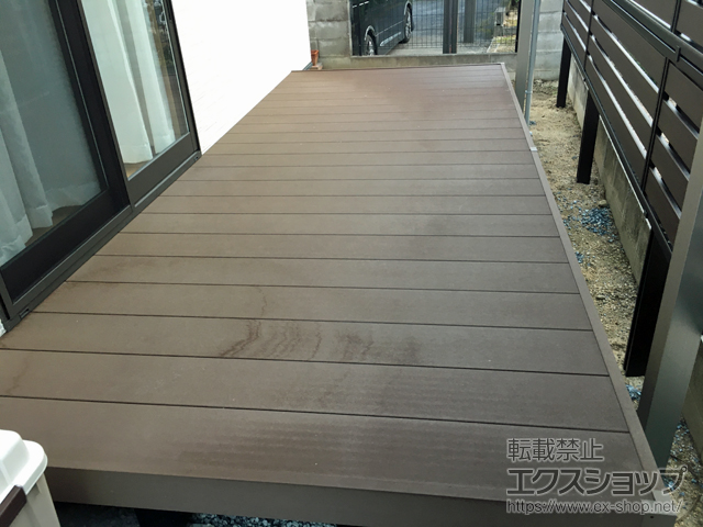 岡山県瀬戸内市ののテラス屋根 ソラリア R型 テラスタイプ 単体 積雪〜20cm対応 施工例