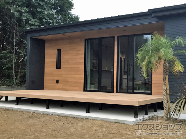 千葉県いすみ市ののウッドデッキ リウッドデッキ 200 施工例