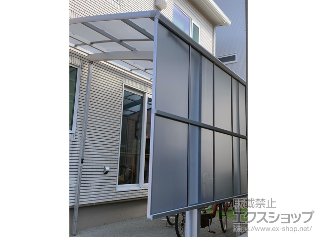 神奈川県茅ヶ崎市ののカーポート ネスカR (ラウンドスタイル) 積雪〜20cm対応 施工例