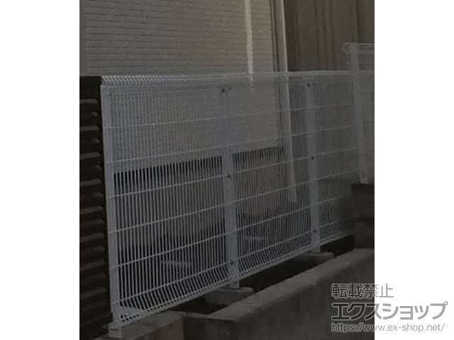 宮城県仙台市ののフェンス・柵 イーネットフェンス 2F型 自由柱施工 施工例