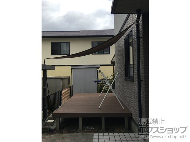 愛知県豊明市ののウッドデッキ マージウッドデッキ 施工例