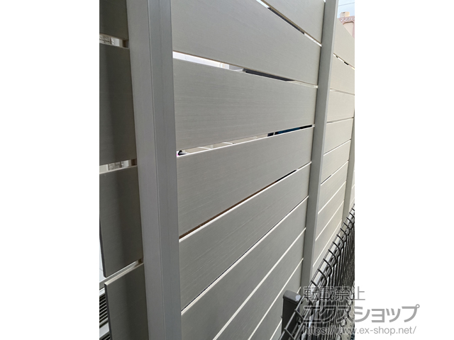 群馬県伊勢崎市ののフェンス・柵 プラド/one(ワン)フェンス ジョイントあり仕様 　隙間10mm 施工例