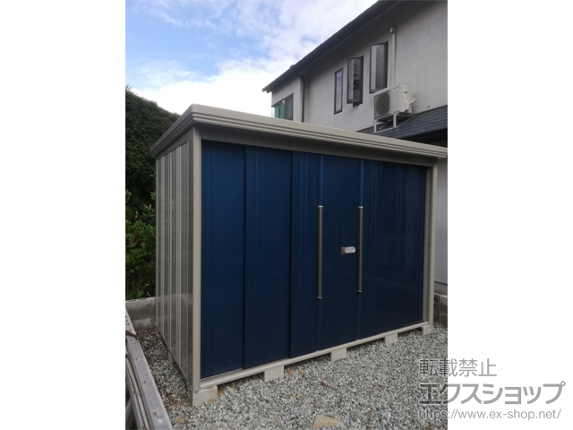 兵庫県宍粟市のの物置・屋外倉庫 Mr.ストックマンダンディ 一般型 結露減少型 2900×1590×2110 ND-Z2915-DB 施工例