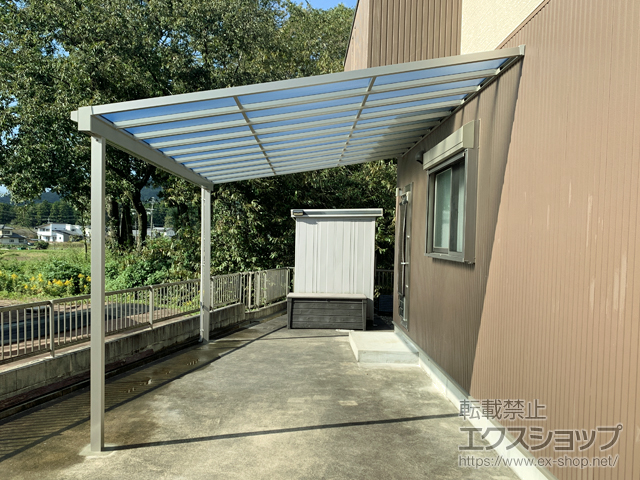 岐阜県加茂郡八百津町ののテラス屋根 ソラリア F型 テラスタイプ 単体 積雪〜20cm対応 施工例