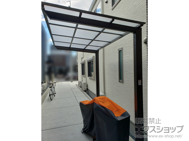 愛知県名古屋市ののサイクルポート・駐輪場 ネスカFミニ (フラットスタイル) 積雪〜20cm対応 施工例