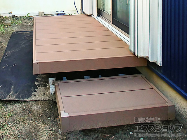 神奈川県藤沢市ののウッドデッキ リウッドデッキ 200 施工例