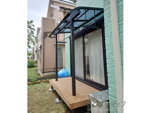 埼玉県吉川市ののテラス屋根 ソラリア R型 テラスタイプ 単体 積雪〜20cm対応 施工例