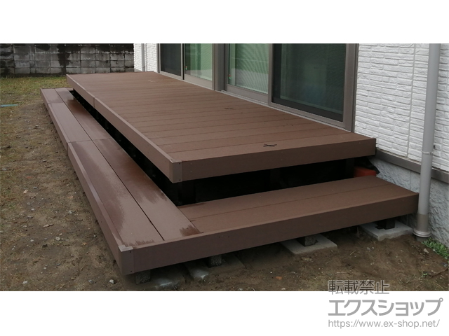 新潟県新潟市ののウッドデッキ リウッドデッキ 200 施工例