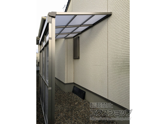 栃木県宇都宮市ののストックヤード スピーネストックヤードF型 パネルタイプ スクリーン仕様 積雪〜20cm対応 施工例