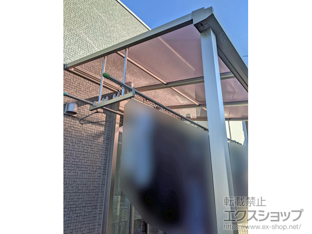 岐阜県可児市ののテラス屋根 ソラリア F型 テラスタイプ 単体 積雪〜20cm対応 施工例