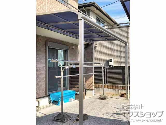 栃木県足利市のYKKAPのテラス屋根 ソラリア R型 テラスタイプ 単体 積雪〜20cm対応 施工例